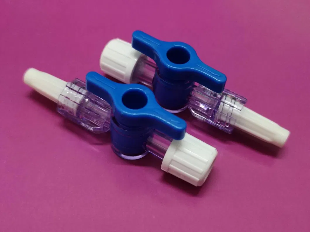 Sterile Three Way Stopcock with Luer Valve Infusion Stopcock