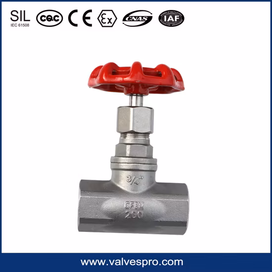 Регулирующий игольчатый клапан с внутренней резьбой из нержавеющей стали 304/316 NPT