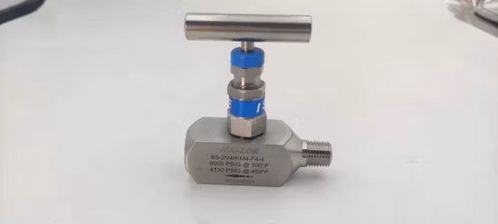6000psi SS316 1/2 NPT Регулируемый игольчатый клапан с внутренней резьбой и прямой внутренней резьбой